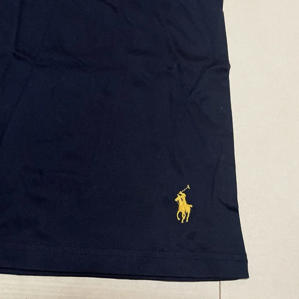 Polo Ralph Lauren Mercerized Cotton T-Shirt Logo Pony Stretch Soft Blue XL NEW!!